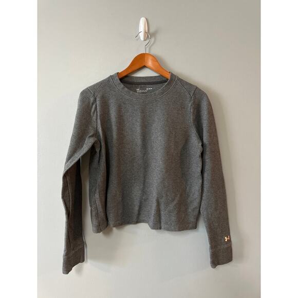 Womens Size M Under Armour Cropped Sweat Shirt - Picture 1 of 8